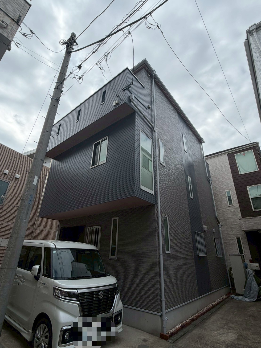 横浜市磯子区　I様邸　外壁塗装　屋根塗装　バルコニー防水　コーキング工事